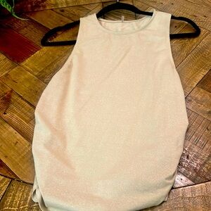 Gold sparkle dressy tank size Medium.